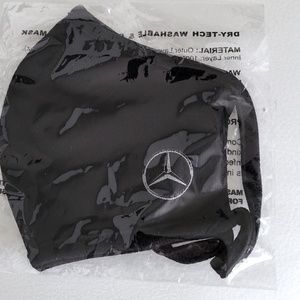 NIB  Mercedes Benz Black Face Mask. Authentic